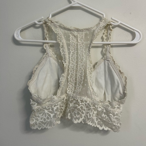 Aerie White Racerback Lace Bralette - Picture 2 of 3